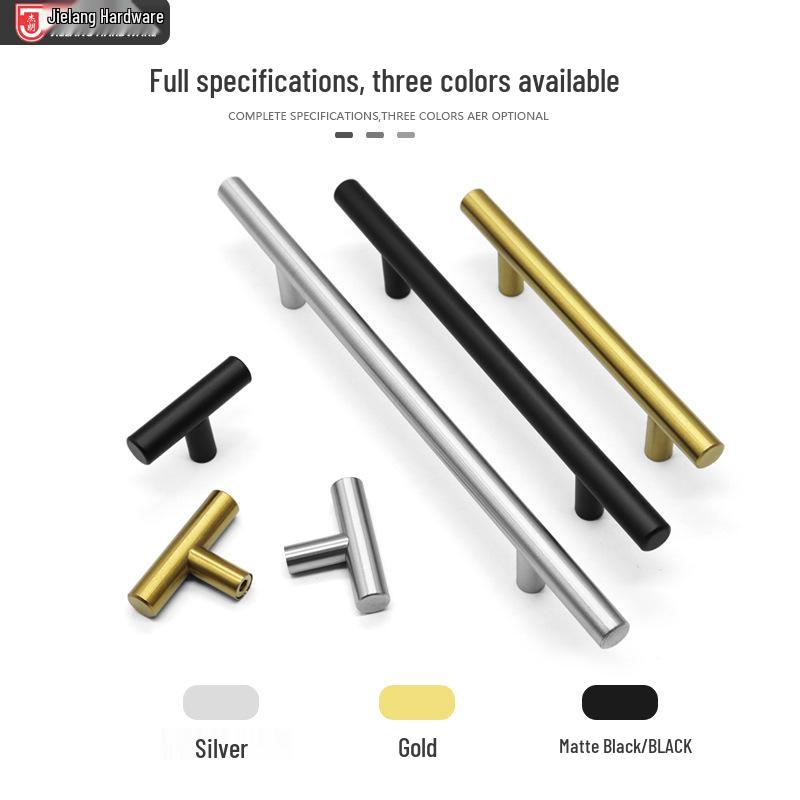 T-Handle 201 Hollow Luxury Stainless Steel Drawer/Wardrobe Door Handle