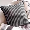 Black & White Modern Throw Pillow Covers Set - Neutral Abstract Striped & Plush Cushion Covers for Living Room Sofa Decor
