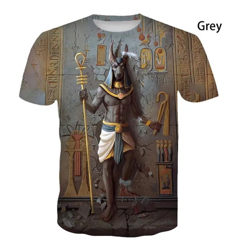 Horus T Shirt Ancient Egyptian God Eye of Egypt Pharaoh 3d Anubis Printed Men T-Shirt Funny Kids Short Sleeve Vintage Streetwear