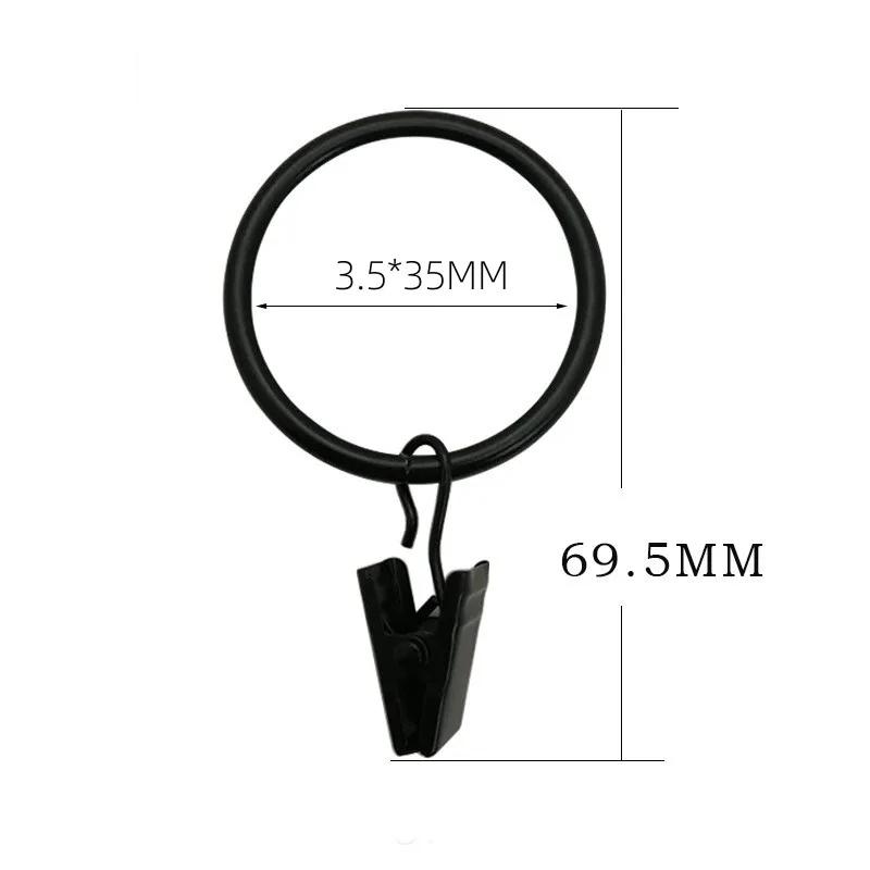 10PCS Curtain  Hanging Clips Metal Clip Rustproof Curtain Rods holders Hangers Split Curtain Rings Buckles Eyelets Grommet Bra