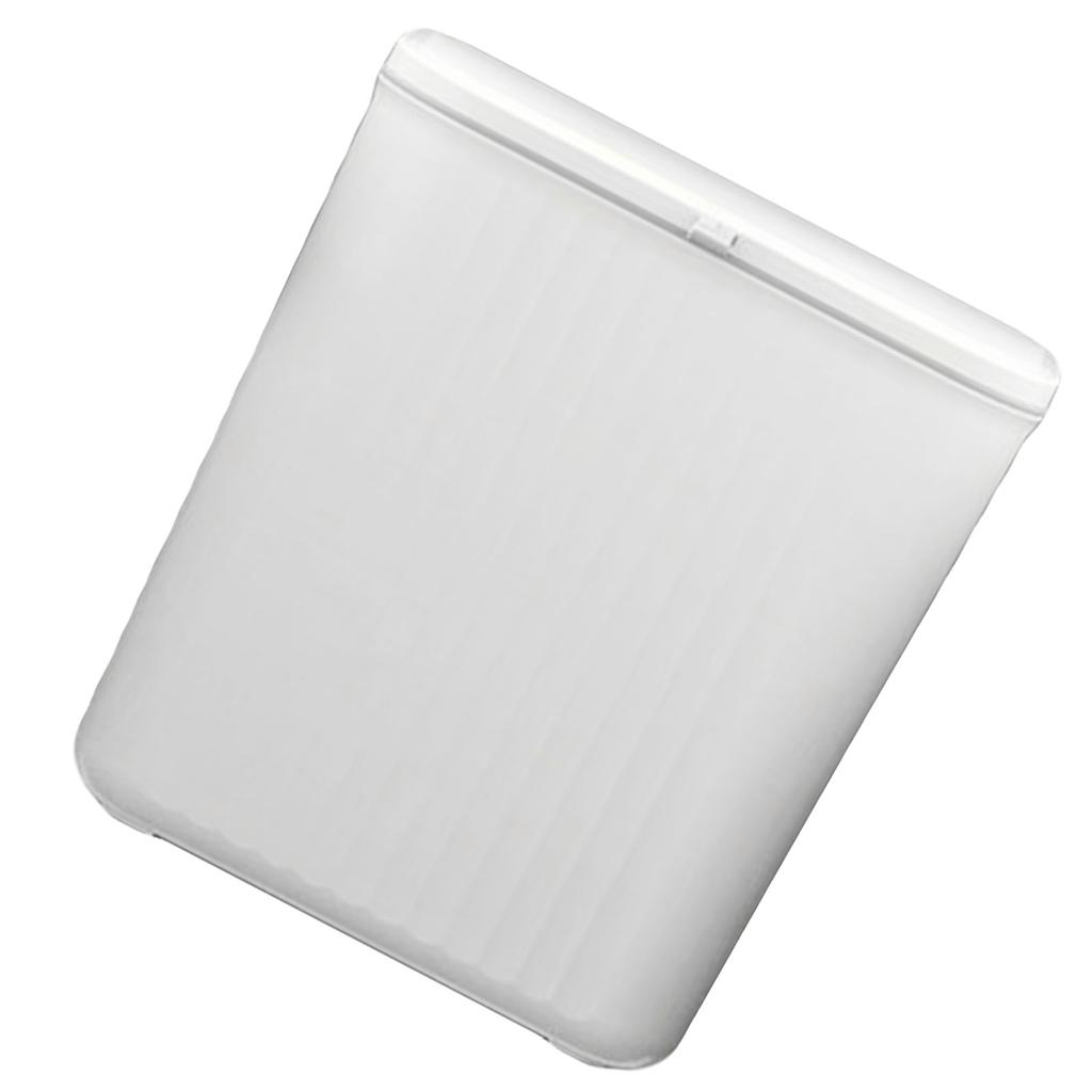 Mülleimer zum Aufhängen an der Wand, mit Schiebedeckel, kleiner Küchenabfallkorb für Schlafzimmer und Badezimmer, 9 l, weiß