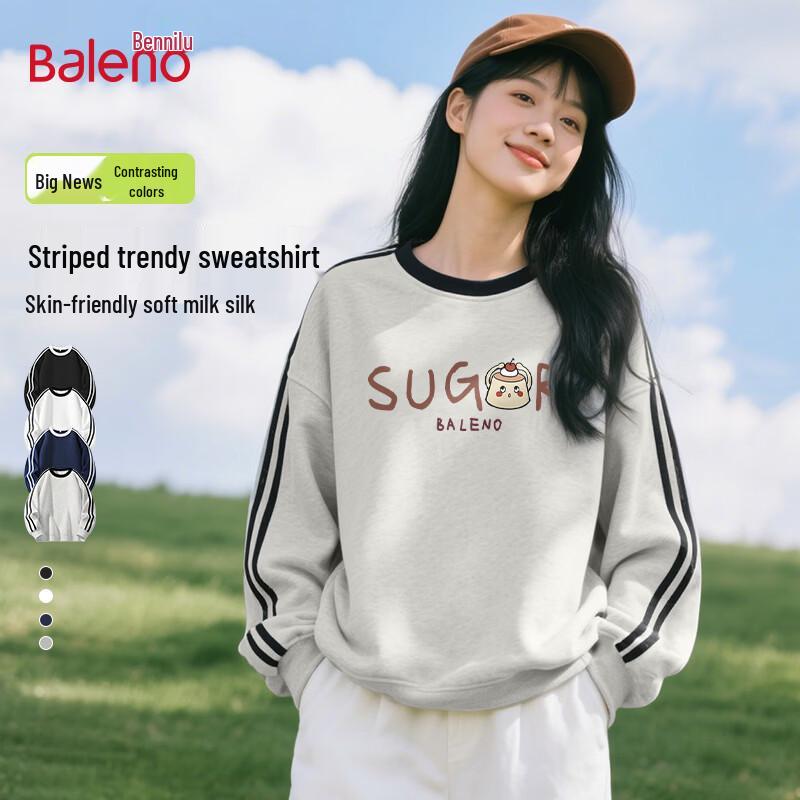 Baleno Women s Baker Graphic Crewneck Sweatshirt L