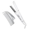 Glossy Care Straightening with Metal Guasha Hair Hair Hair International Beautiful Shiny White Silver Iron, 24mm, Comb, Iron, Comb, Brush,