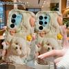 Phone Case: 2D Flat, Suitable for Samsung Galaxy A34 A35 M05 M06 S20 S22 S21 FE Plus 5G Protective Case, White Curly Puppy, Perfect Christmas and Hall