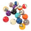 16Pcs Billiard Balls Set US Style Pool Ball Resin 57.2mm Dia for Tournament Practice