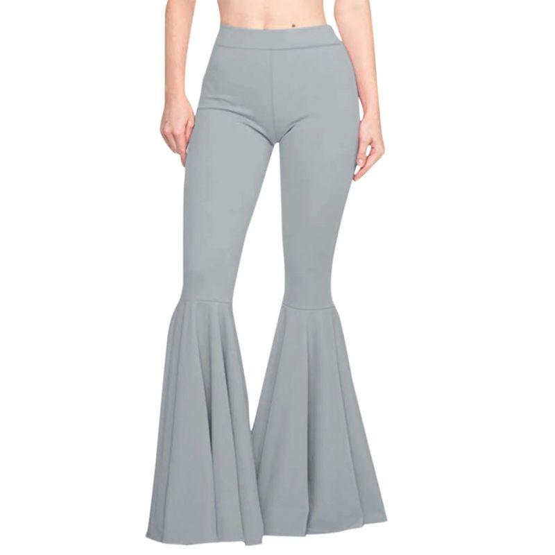 Mermaid plus Size Slim-Fit Bell Botttoms Mermaid Silm Stretch Flared Pants