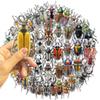10/30/50pcs Transparent Insect Graffiti Stickers Realistic Beetle Decals DIY Laptop Journal Notebook Reward Cool Cartoon Sticker