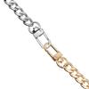 Women Aluminum Parts&Accessories Replacement Purse Chain Shoulder Bag Straps Extender with Metal Buckle Metal Flat Chain