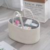 Cotton Rope Storage Basket With Removable Liner For Toy Organization And Laundry Use