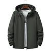 Men's Lightweight Hooded Workwear Jacket - Versatile, Waterproof, Multi-color, Plus Size