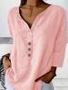 European & American Women's Retro Cotton Lapel Shirt with Sophisticated Button Design