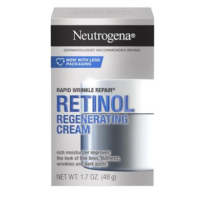 Neutrogena Moisturizing Rapid Wrinkle Repair Retinol Regenerating Face Day and Night Oz Anti-Wrinkle Cream, Use, 1.7