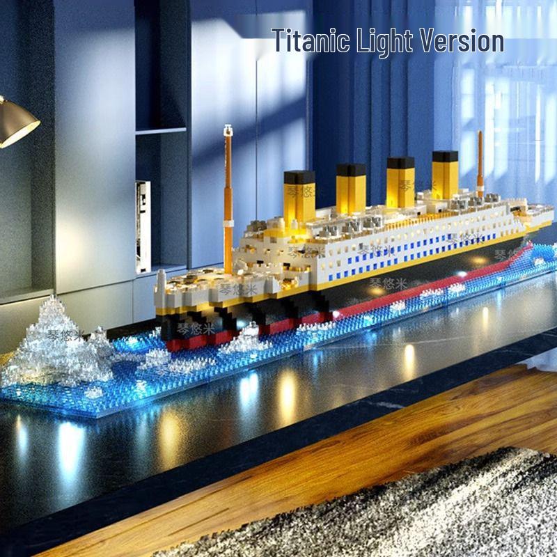 Titanic Cruise Ship Compatible Lego Bricks Desktop Ornament Toy