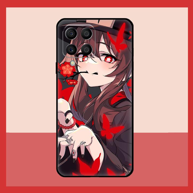 Genshin Impact Hu Tao Ghost Case For Samsung Galaxy M12 M52 M06 M16 M36 M56 M33 M15 M55 M31 M13 M14 M53 M32 M35 M34 M54