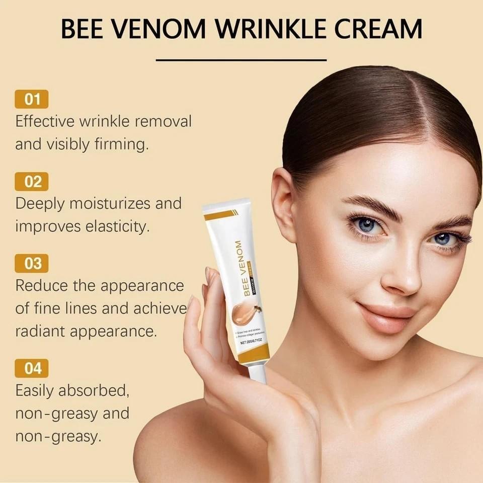 COMYTRICKS Bee Venom Wrinkle Cream, Anti-Ageing Face and Neck Moisturiser 20ml