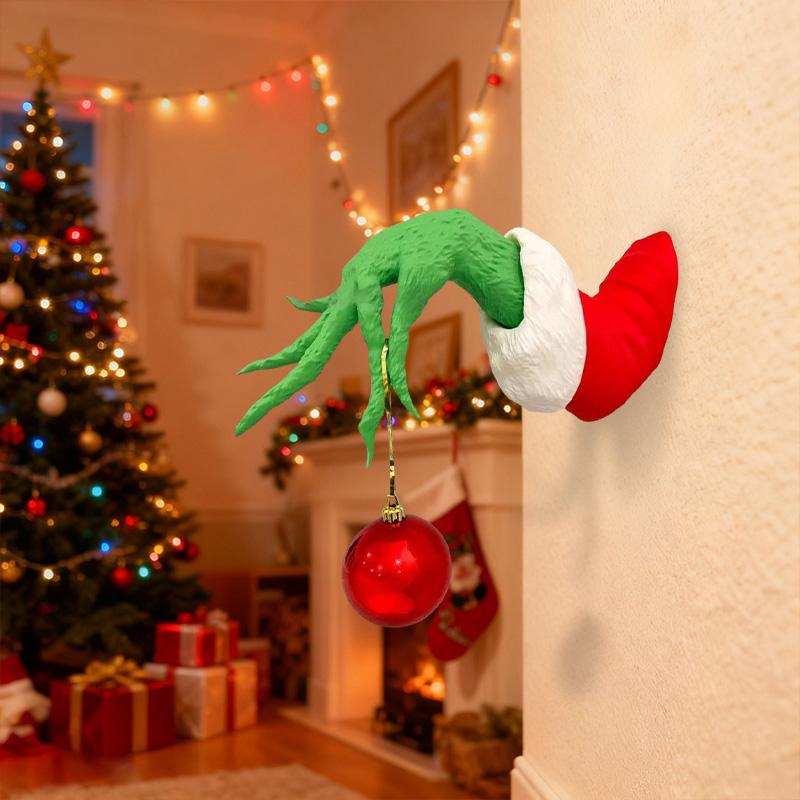 Holiday Christmas Tree Decorations Green Monster Arms Home Decor Christmas Atmosphere Parties Fun Arms