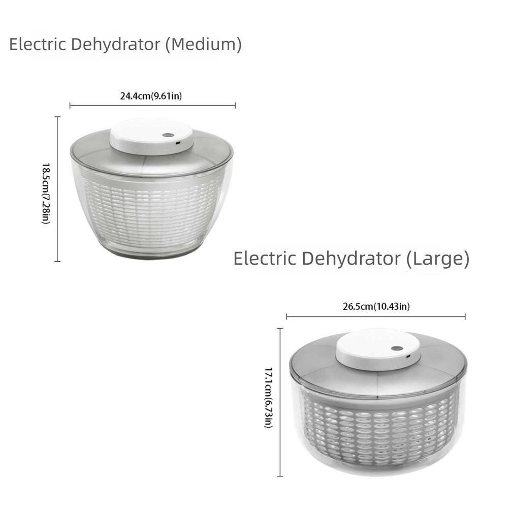Automatic Salad Spinner Wet Separation Drain Basket Automatic Fruit Vegetable Dryer Kitchen