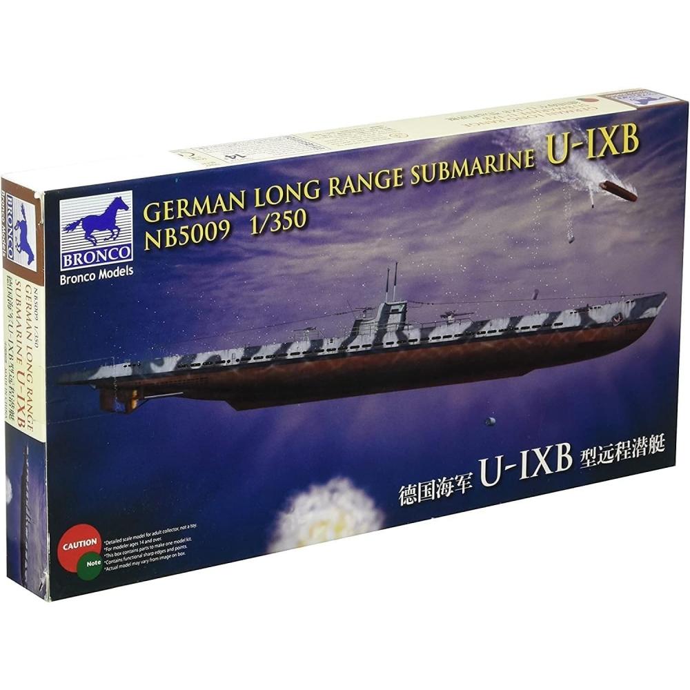

Bronco Model 1 350 German U Boat Ix 9 B Class sUBmarine Ocean Class nB5009 Plastic Model cB5009