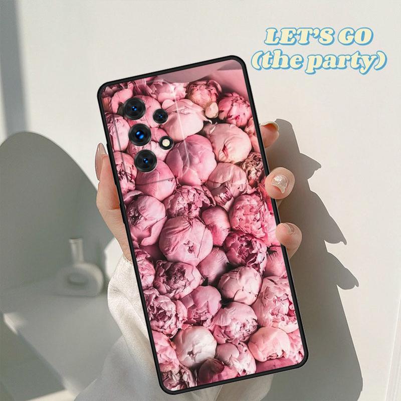 Peonies Beautiful Flower phone case For Samsung Galaxy A42 A31 A40 A51 A71 A32 A80 A91 A52 A72 A20e A21S A50 A70 A11 A12 Cover