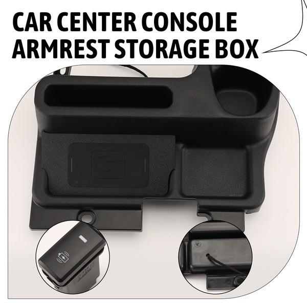 Wireless Charging Center Console Storage for Toyota Land Cruiser LC70/71/75/76 Series Standard Size