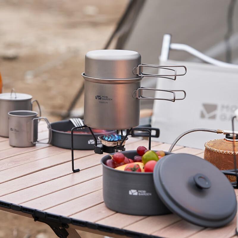 Mobi Garden 1-Person Titanium Cookware Set