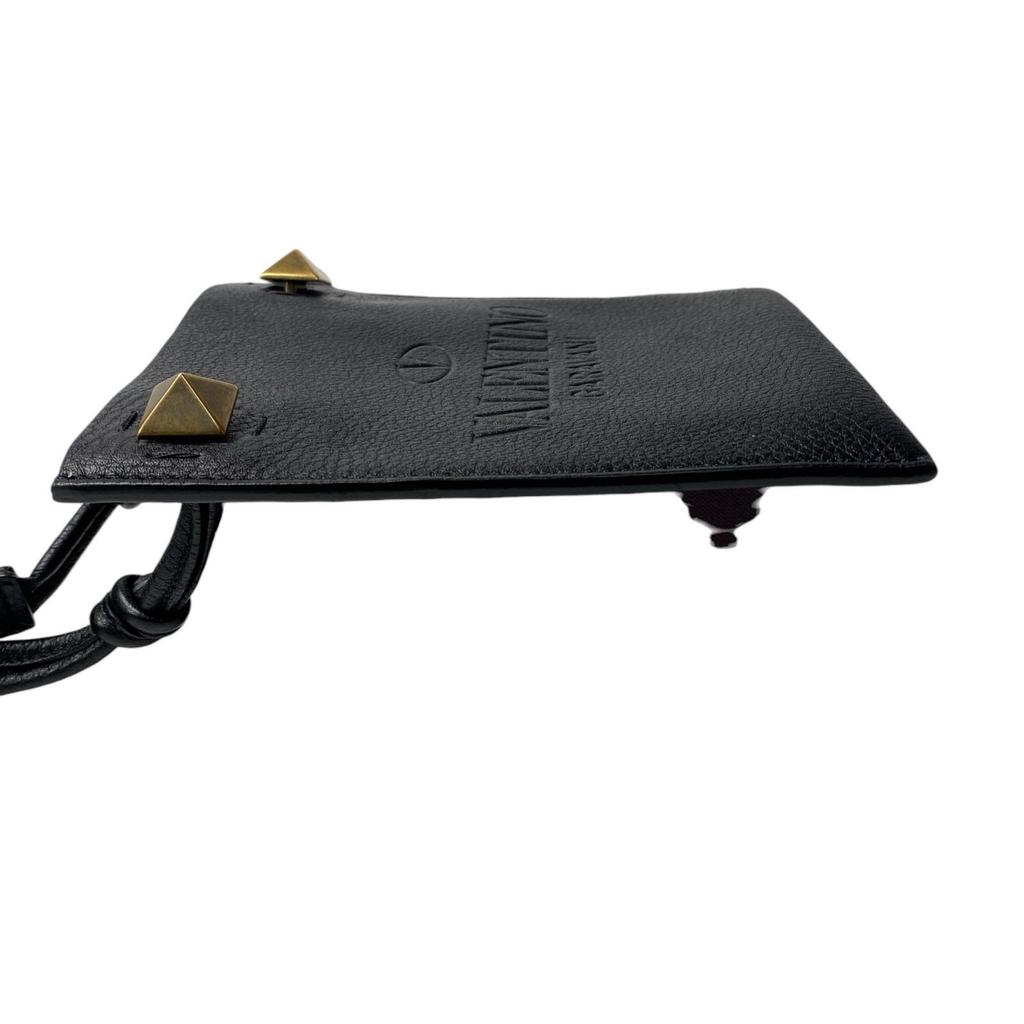 Used Valentino GaravaniShoulder Bag Black Leather Women