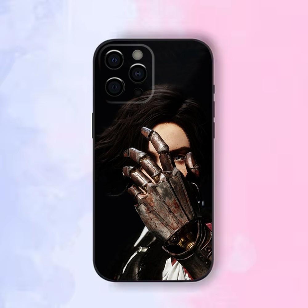 Game L-Lies Of P Phone Case For iPhone16,15,14,13,12 Mini 11 Pro XR,X,XS,MAX 7,8 Plus Silicone Cover Soft Black