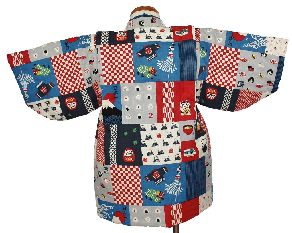Chanchanko Hanten Hanten Hakaten Boys Best Patchwork Pattern Red Back Quilt Size 90cm 100cm 110cm 120cm Made In Japan [Japanese-Rudo] Children's