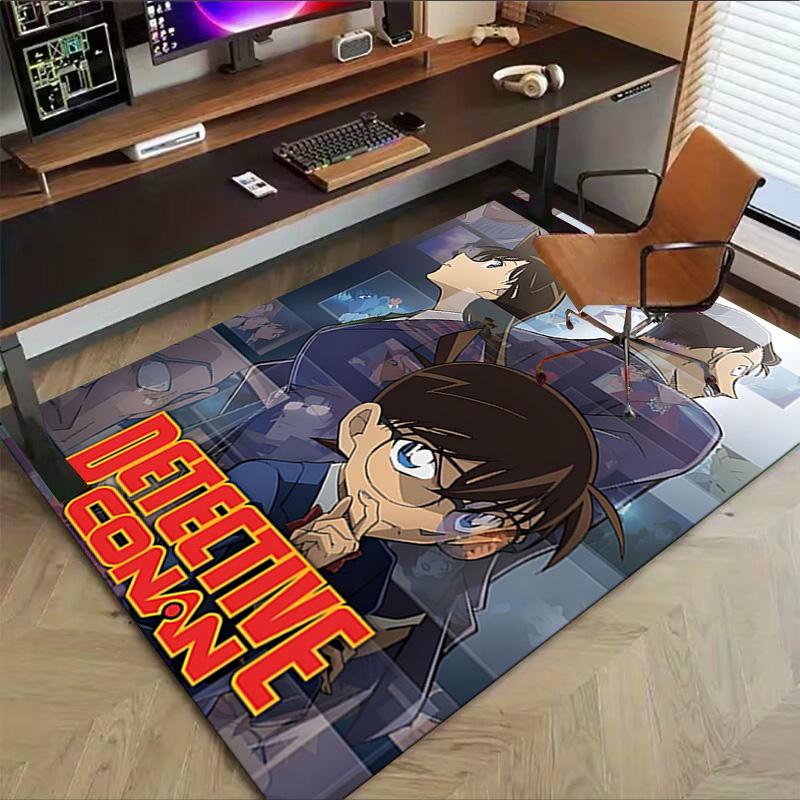1pc Detective Conan Mystery Carpet for Playroom Bedroom Living Room Sofa Home Decor,kids Game Area Rug Non-slip Floor Mat Y72327