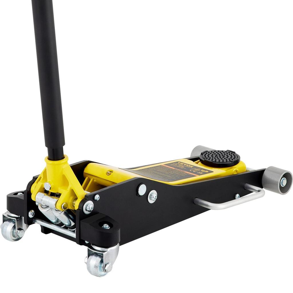 Floor Jack, 3 Ton Low Profile Floor Jack, Aluminum And Steel Racing Floor Jack With Dual Pistons Quick Lift Pump, Floor Jack Lifting Range 90 mm-500