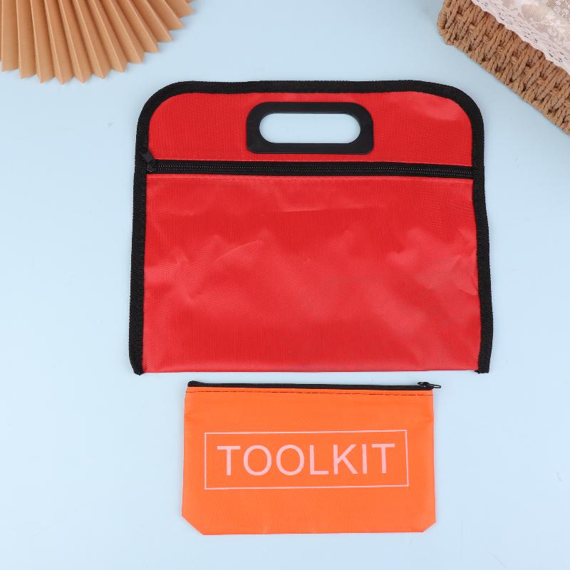 Zipper Canvas Waterproof Organizer Multi-function Portable Bag Storage Bags Hardware Toolkits Small Tool Bag