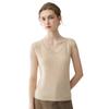 Pure Cashmere Women's U-Neck 12-Gauge Sleeveless Camisole Vest