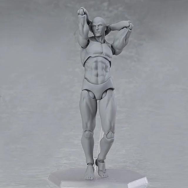 13cm Sketch Draw Male Female Movable Body Kun Body Chan Joint Pain Anime Figure Shf Action Figure Toy Model Draw Mannequin Gifts