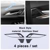 For Cadillac CT4  - 2024 Black Car Window Lift / Handle Bowl / AC Air Vent / Gear Shift Decor Frame Accessories Cover Trim