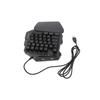 One Handed Gaming Keyboard USB RGB Wired Illuminated Keyboard Gaming Accessory for Desktop PC Laptop