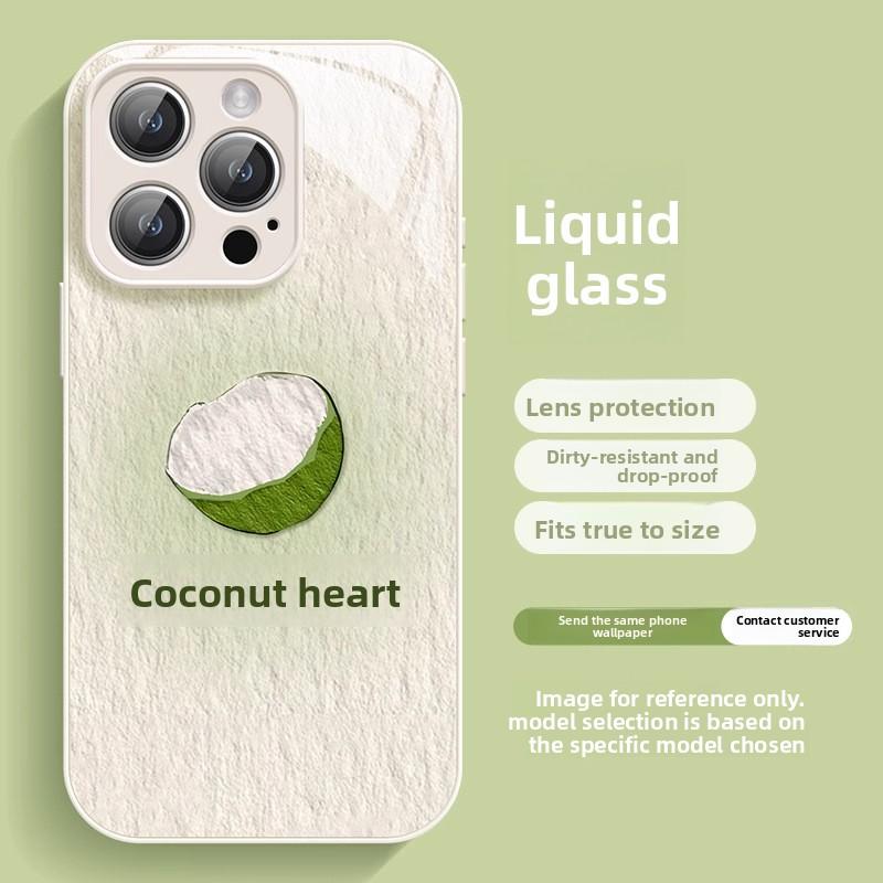 Apple 17 Pro Max Phone Case New iPhone 17 Liquid Glass 17 Pro Coconut Air Protective Cover 16