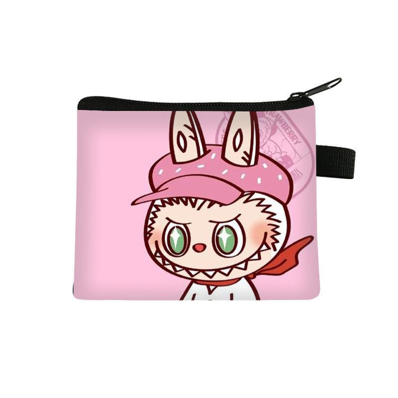 Labubu Children's Coin Purse, Elementary School Boy and Girl Cartoon Storage Bag, Cute Large Capacity Bag CLE