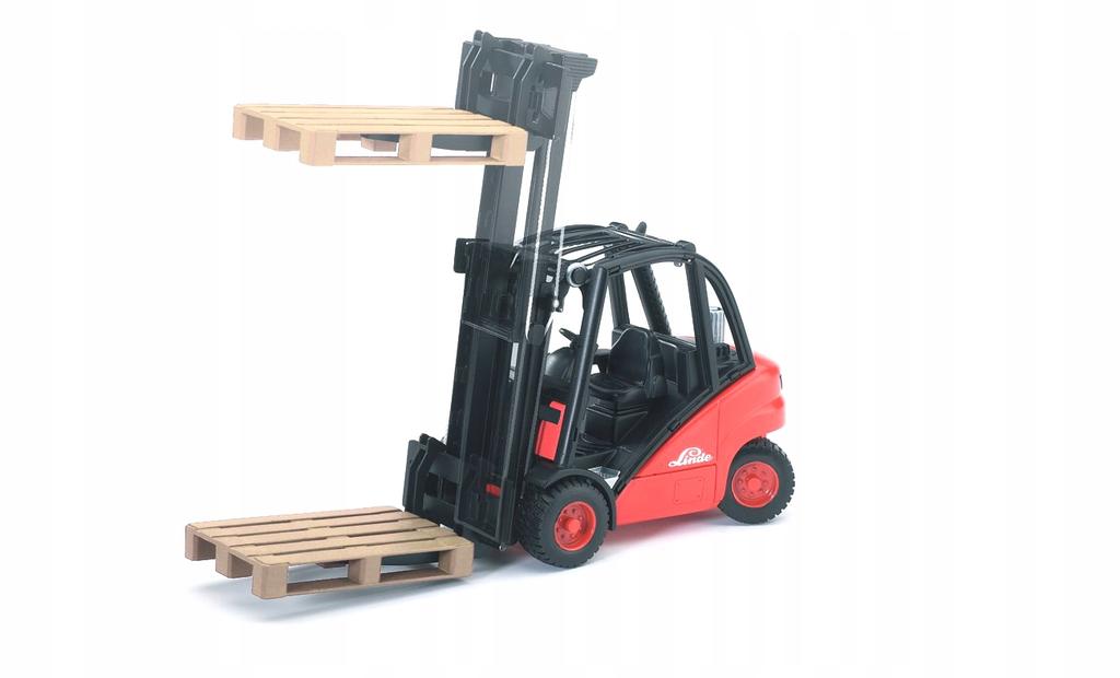 Linde H30D Forklift with coupler BRUDER 02511 Profi series 1:16