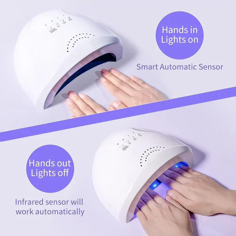 Household UV Light Gel Varnish Manicure Equipment Tools Professional UV LED Nail Lamp Mini Nail Dryer Machine