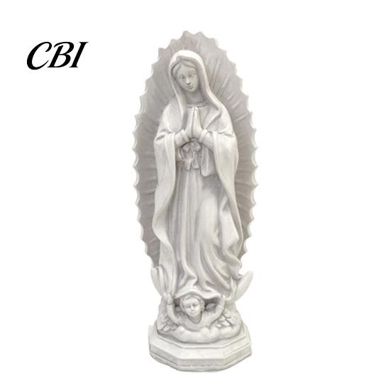 Baptism Souvenirs Our Lady of Guadalupe Mexico Sculpture Statue, Resin Virgin Mary Figurine, Figurine Religious Home Decor for Altar Shelf Tabletop,