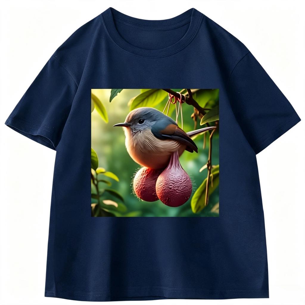 Ball Bird Gag T Shirt Unisexs and Womens Fun RoundNeck ShortSleeve Shirt Streetwear Casual HighQuality TShirt Yk Ins Clothes
