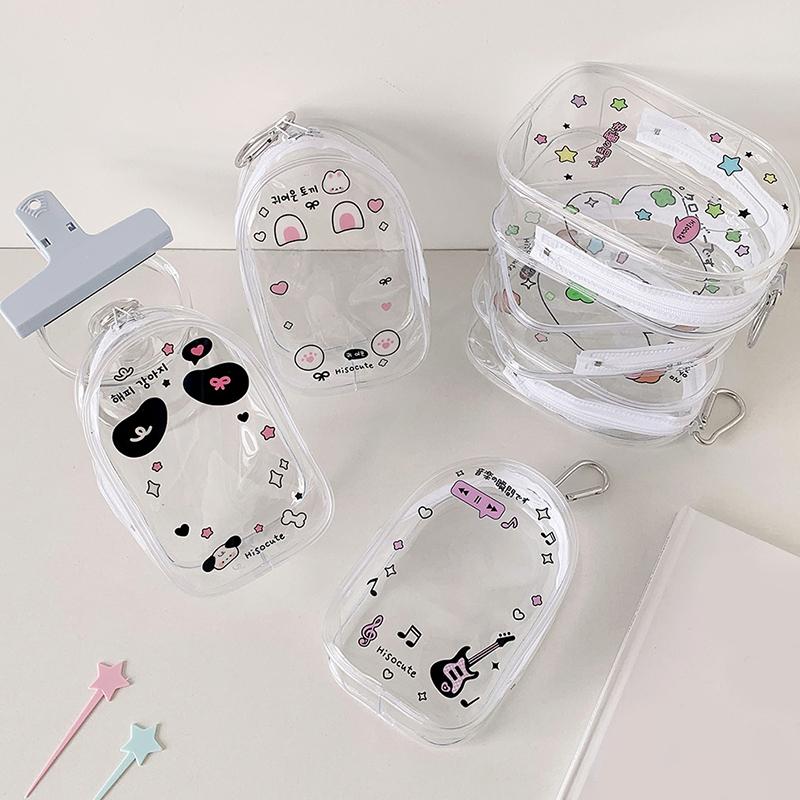 Cartoon Pattern High Transparency Portable Pendant Garage Kit Storage Bag Fashion Accessories Display Lipstick 5 Styles