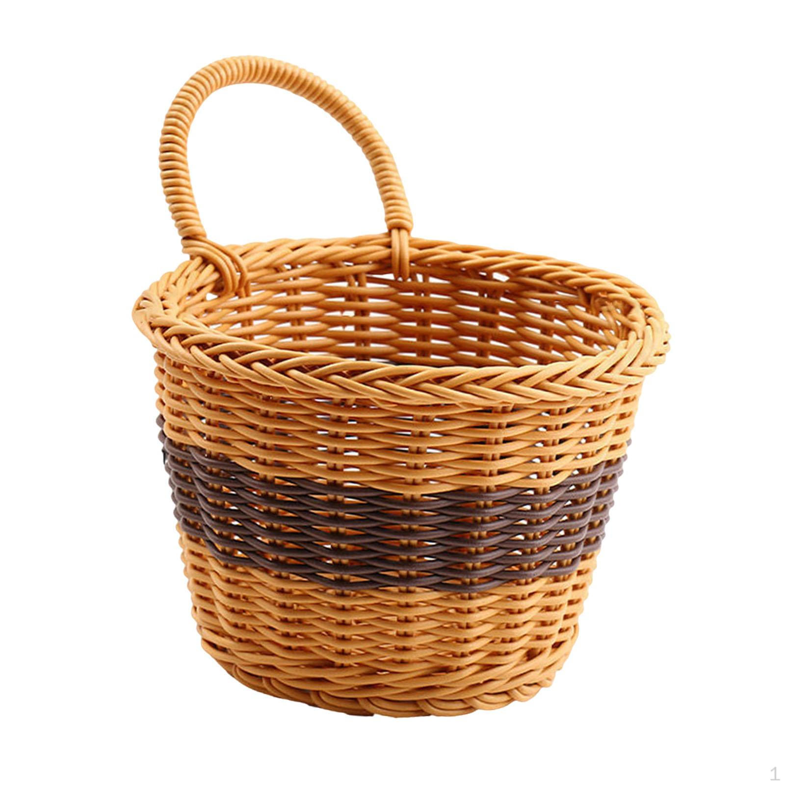 Hanging Basket Container Bathroom Organizer for Living Room Dark Brown Coffee 1327₽