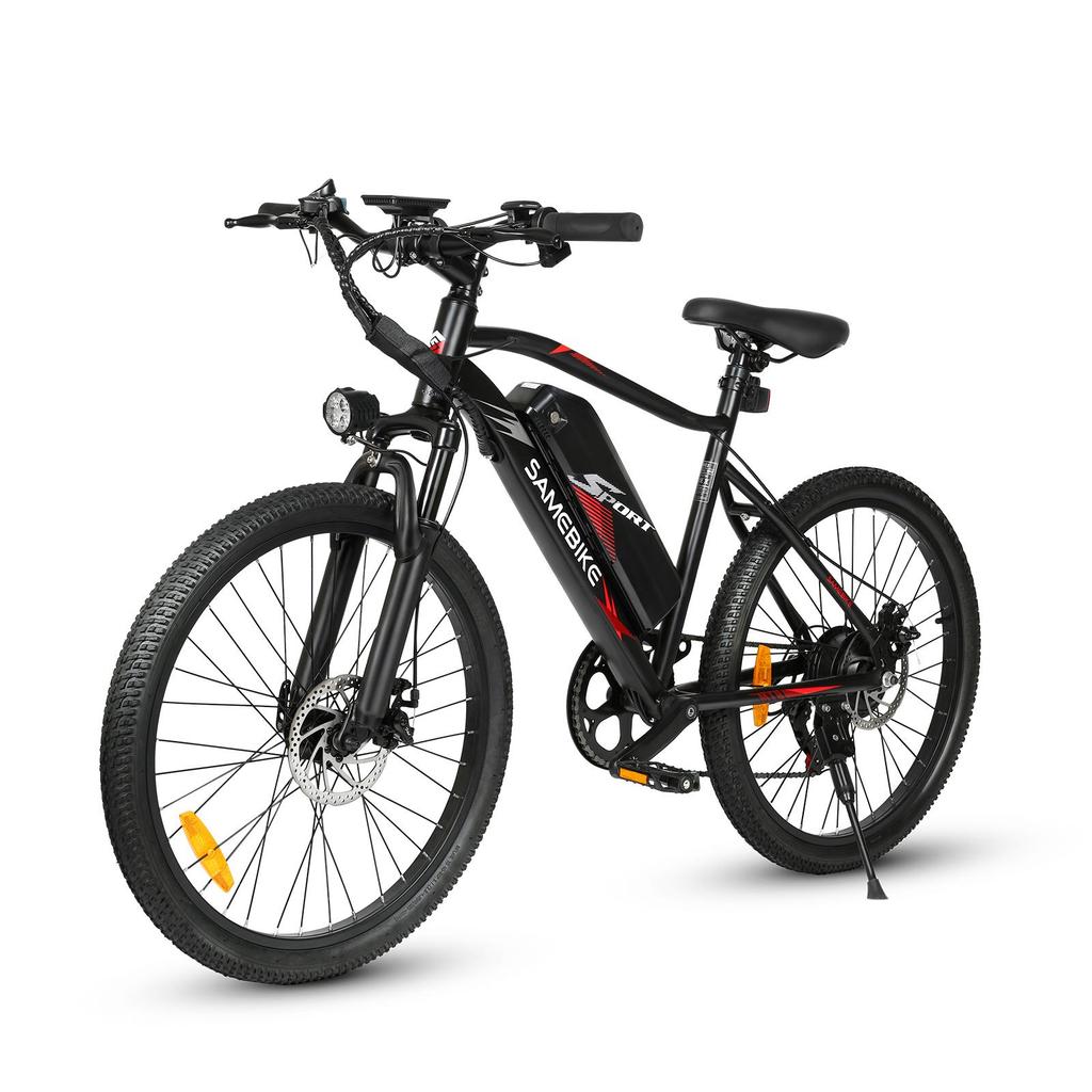 SAMEBIKE EBE2 Electric Mountain Bike, 36V 13Ah Removable Battery,Shimano 7 Speed