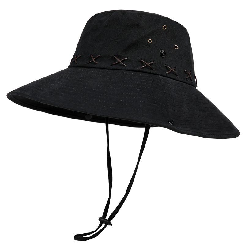 Vintage Western Cowboyhut Kinderbekleidung Sommer Outdoor Bergsteigen Hut mit breiter Krempe Sonnenschutz Fischerhut