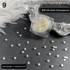 1 Scatola di Perle Stereoscopiche Mini Perle Rotonde Accessorio Decorativo per Pittura Unghie Patch Diamante per Unghie