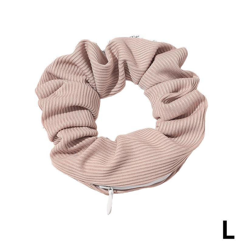 Hair elastic with zipper