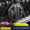 Car Front Badge Decoration Steering Wheel Sticker Rear Trunk Logo For MG Cyberster MG3 MG5 MG7 MG6 ZS ES5 ONE HS MG4 EV Cyber X VV222