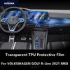 For VOLKSWAGEN GOLF R-Line  MK8 Car Interior Center Console Transparent TPU Protective Film Anti-scratch Repair Film