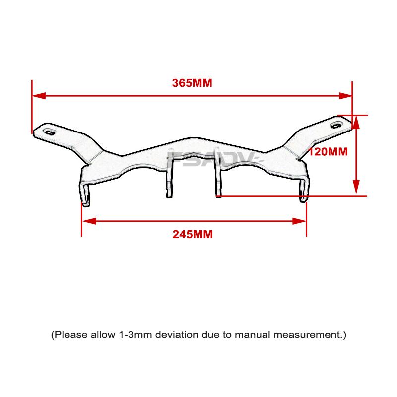 Motorcycle Fog Light Led Bracket Auxiliary Lights Holder Support For Yamaha Tenere 700 Tenere700 T7 T700 T7 Xtz 700 2019-2023